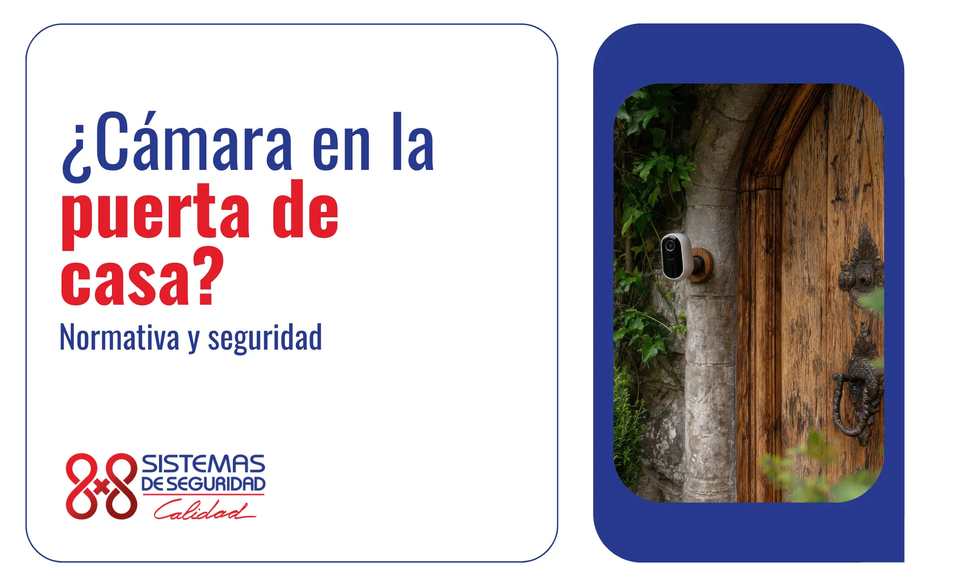 ¿Puedo poner una cámara en la puerta de mi casa?